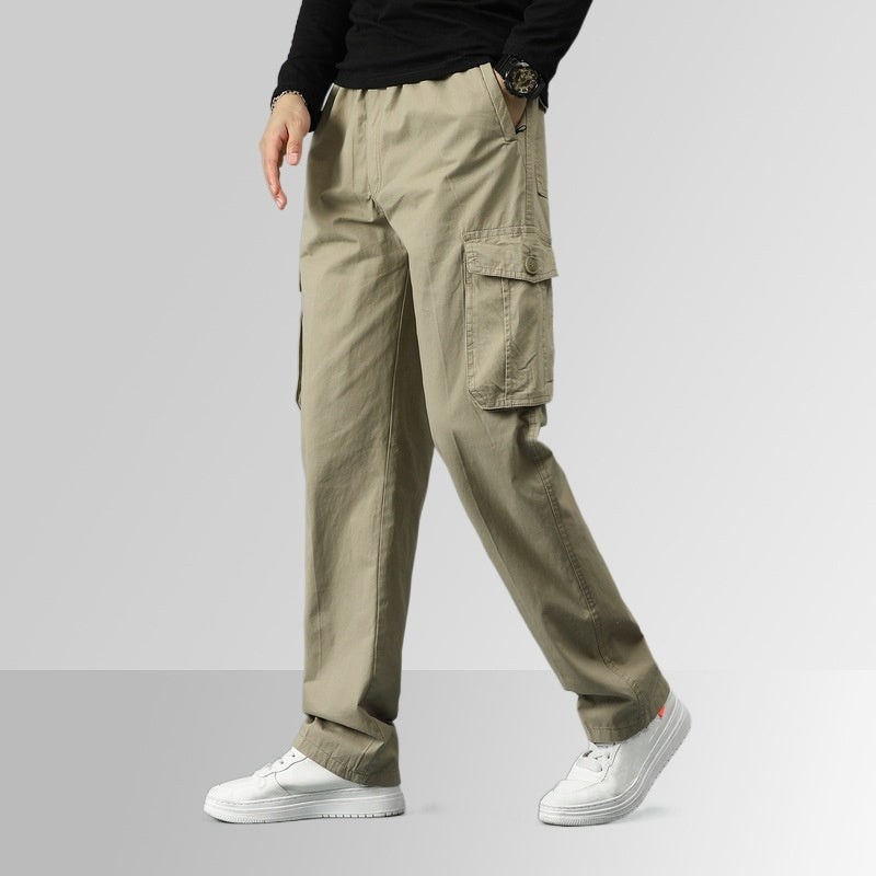Men's Loose-fitting Multi-pocket Ultra Comfort Cargo Pants