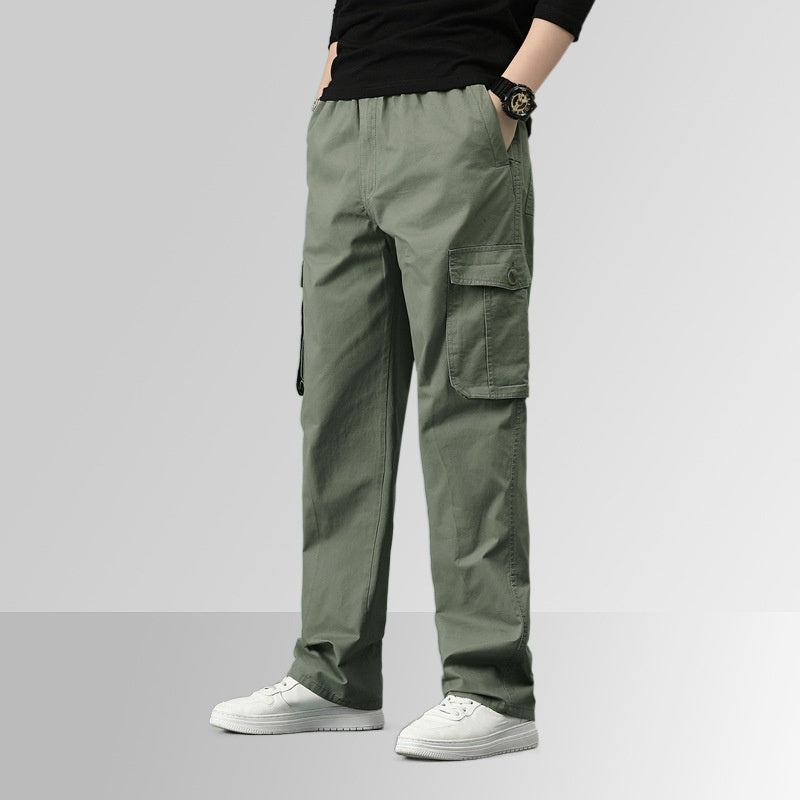 Men's Loose-fitting Multi-pocket Ultra Comfort Cargo Pants