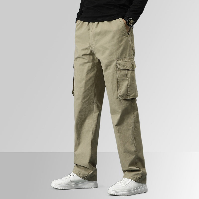 Men's Loose-fitting Multi-pocket Ultra Comfort Cargo Pants