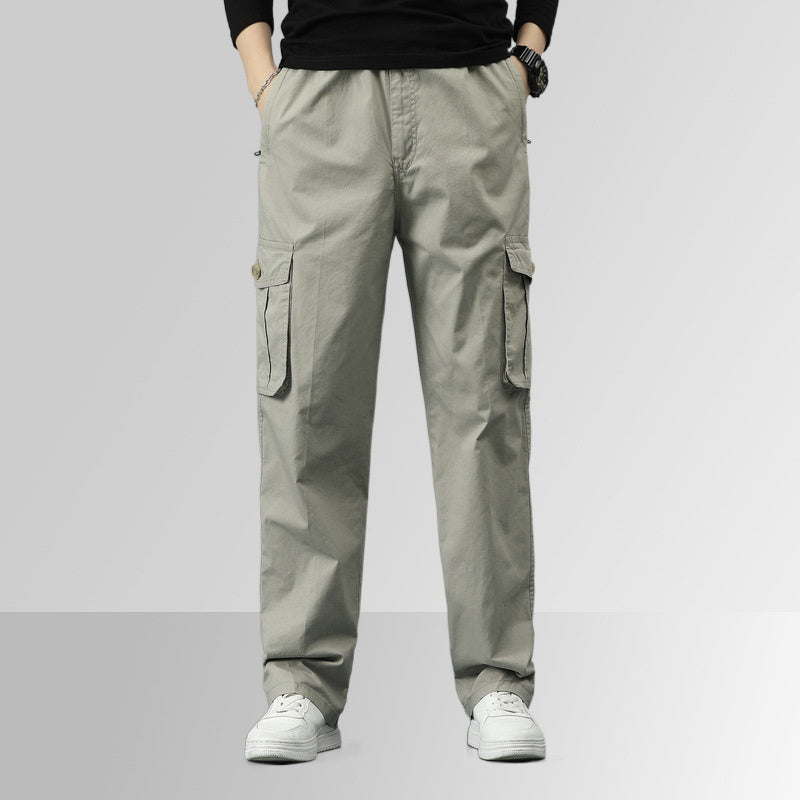 Men's Loose-fitting Multi-pocket Ultra Comfort Cargo Pants