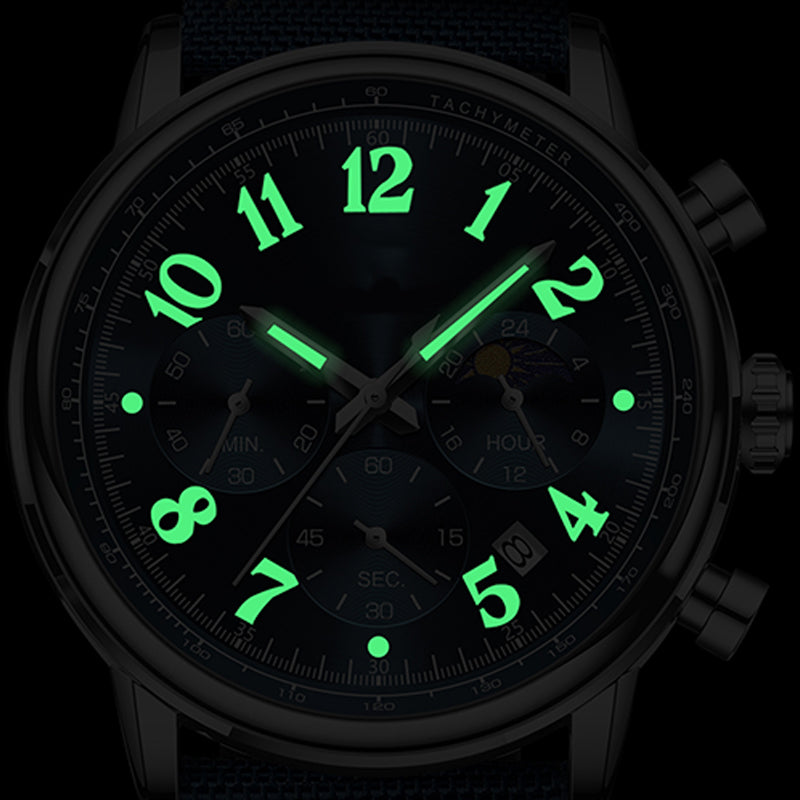 Men's Fashion Waterproof Luminous Quartz Watch