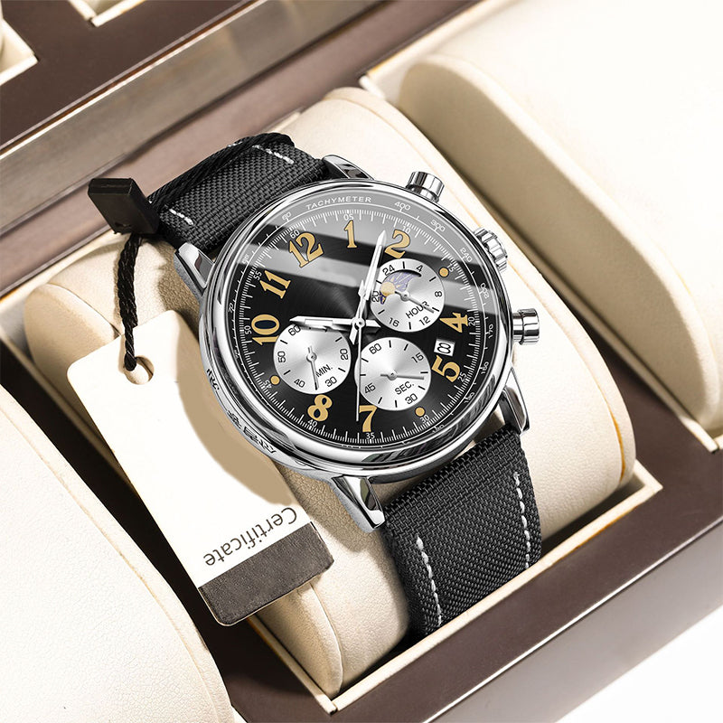 Men's Fashion Waterproof Luminous Quartz Watch