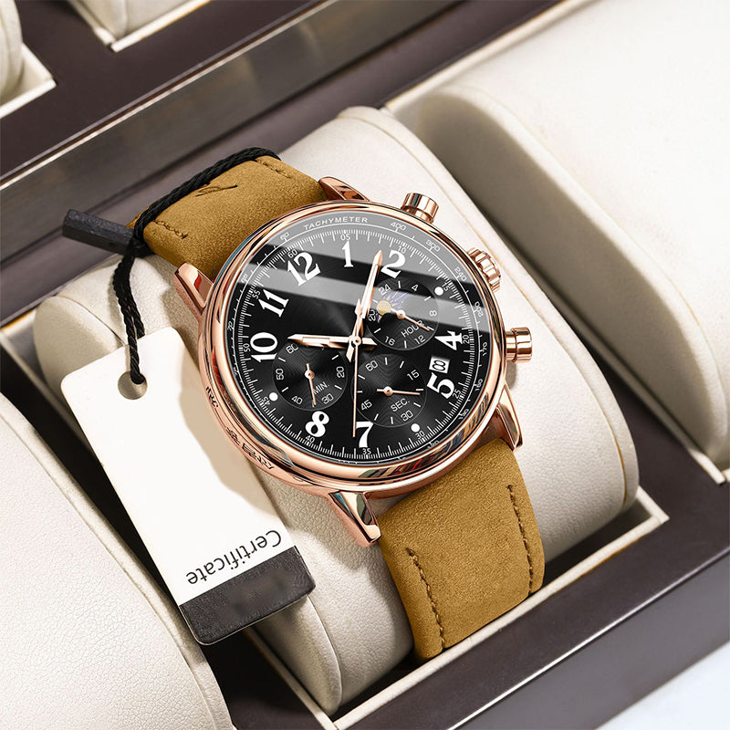 Men's Fashion Waterproof Luminous Quartz Watch