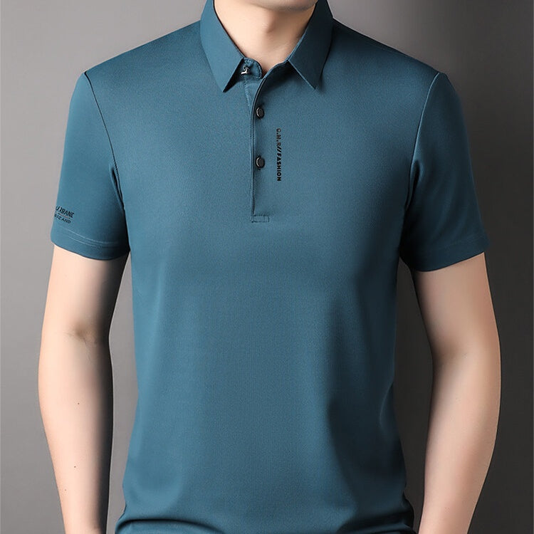 Men's Short Sleeve Slim Fit Collared T-Shirt