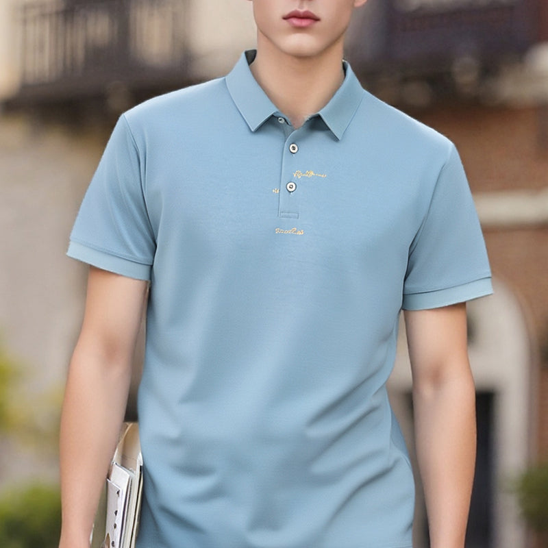 🎊2025 Summer Hot Sale👕Men's Lapel Short-Sleeved Loose Printed Shirt