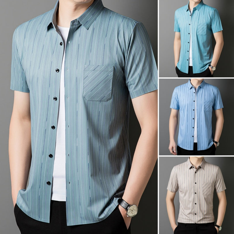 Men's Casual Comfort Short Sleeve Shirt