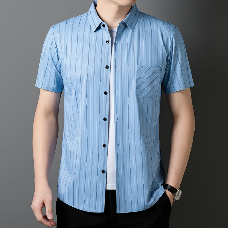 Men's Casual Comfort Short Sleeve Shirt