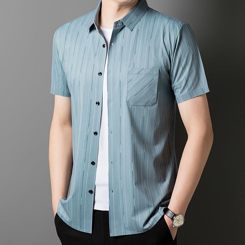 Men's Casual Comfort Short Sleeve Shirt