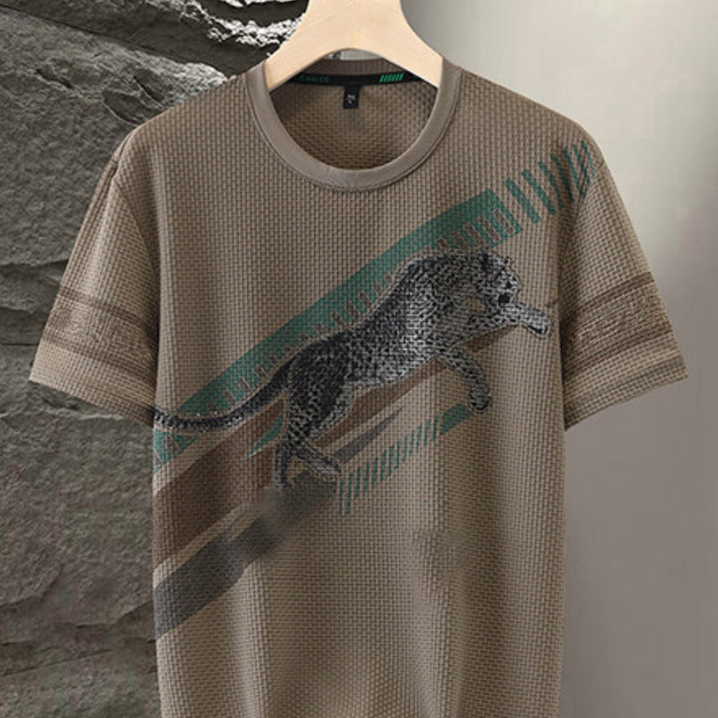 👔2025 Men's Wardrobe🎁Printed Round Neck Short Sleeve T-shirt