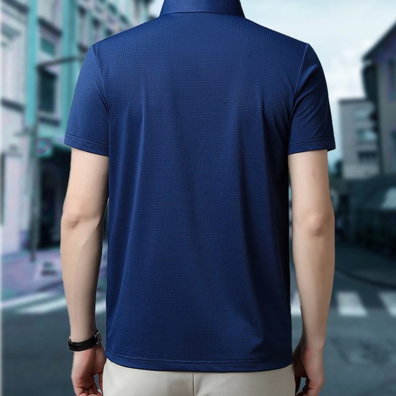 ⏳ Limited time 50% off! 💥Men's Loose Cool Breathable Lapel T-Shirt