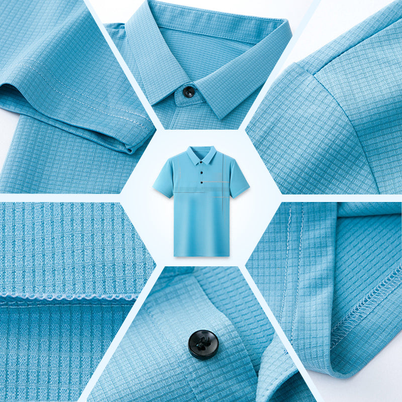 ⏳ Limited time 50% off! 💥Men's Loose Cool Breathable Lapel T-Shirt