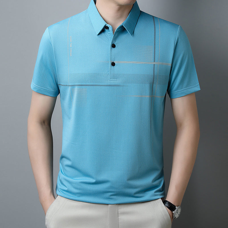 ⏳ Limited time 50% off! 💥Men's Loose Cool Breathable Lapel T-Shirt