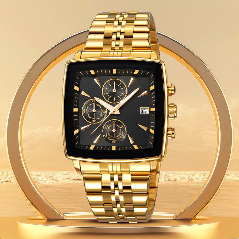 Men's Multifunctional Waterproof Quartz Watch