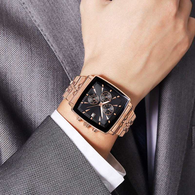 Men's Multifunctional Waterproof Quartz Watch