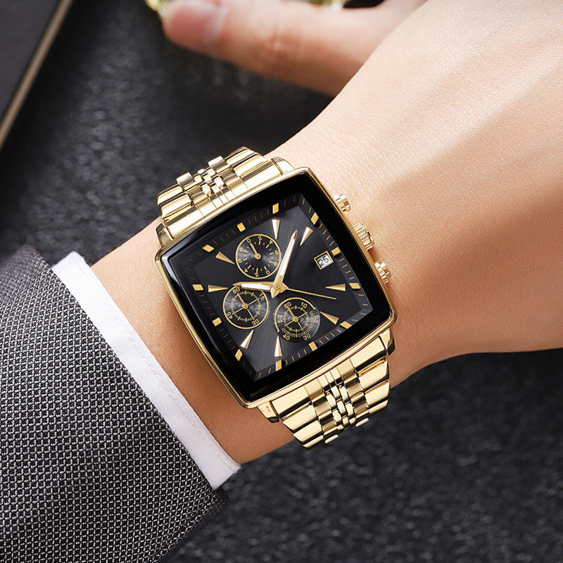 Men's Multifunctional Waterproof Quartz Watch