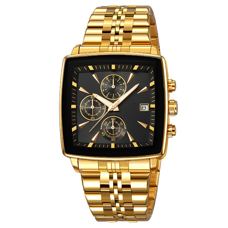 Men's Multifunctional Waterproof Quartz Watch