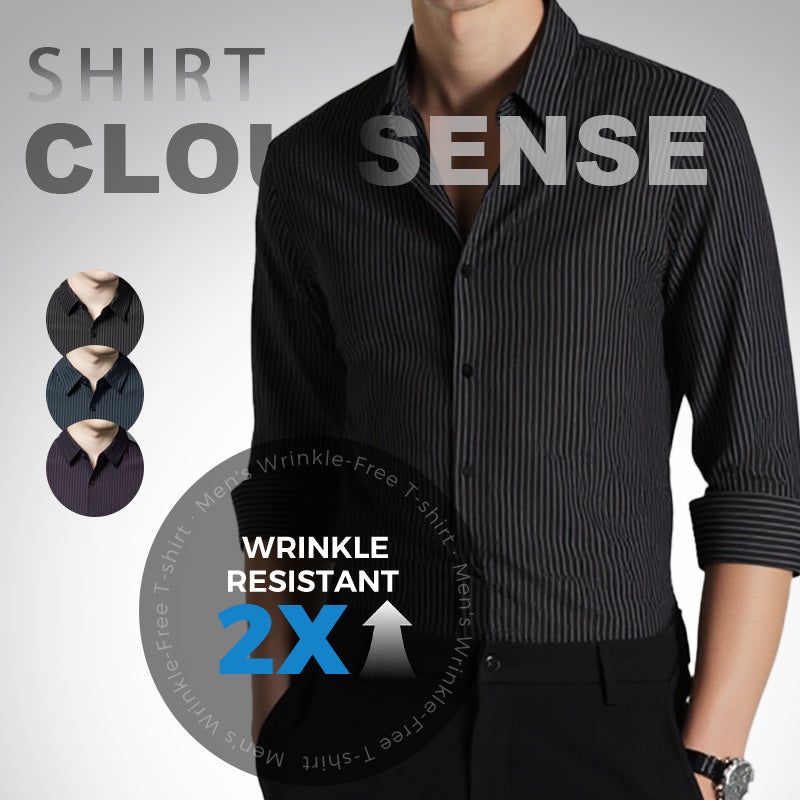 👑Fliwos® Men's Breathable Wrinkle-Free Striped Shirt