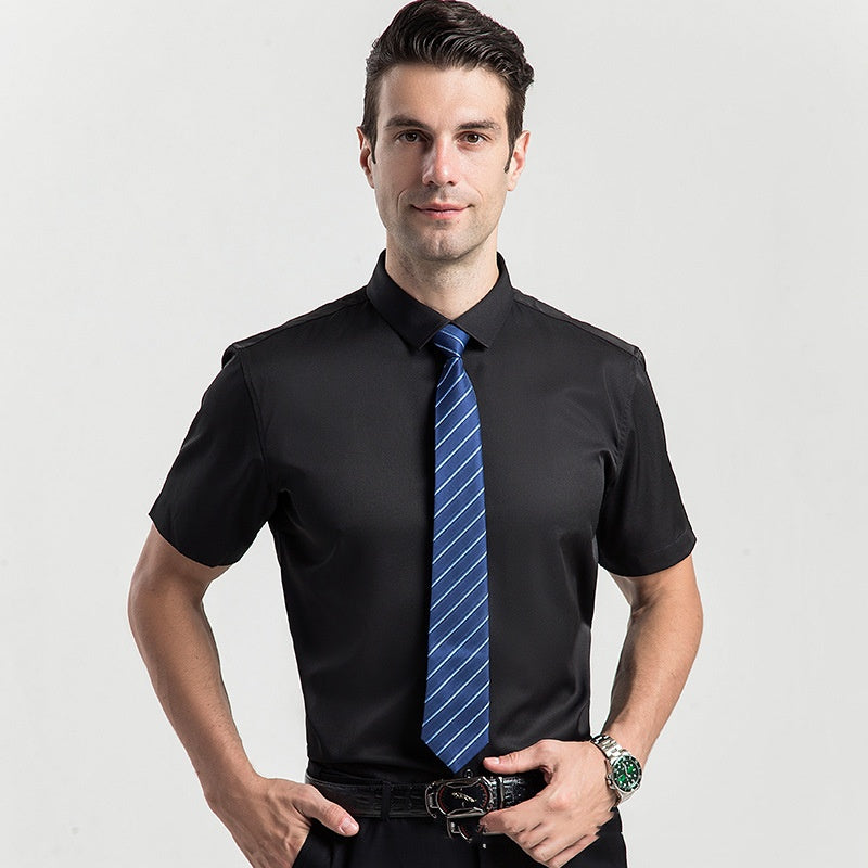 🔥Summer Special🔥Men's Stretch Short Sleeve Dress Shirt