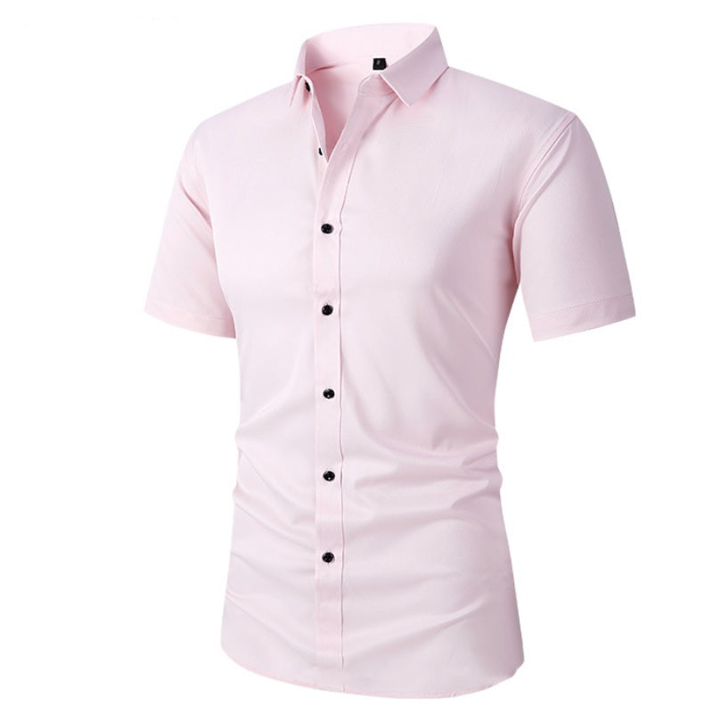 🔥Summer Special🔥Men's Stretch Short Sleeve Dress Shirt