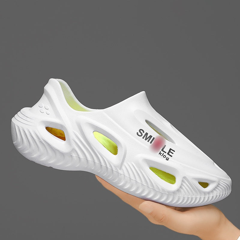 🏖️Summer Exclusive-Men's Thick Bottom Hollow Outdoor Slippers✨