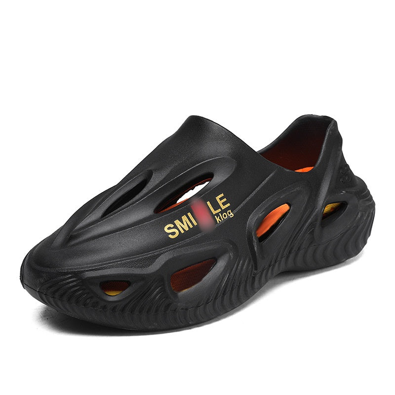 🏖️Summer Exclusive-Men's Thick Bottom Hollow Outdoor Slippers✨