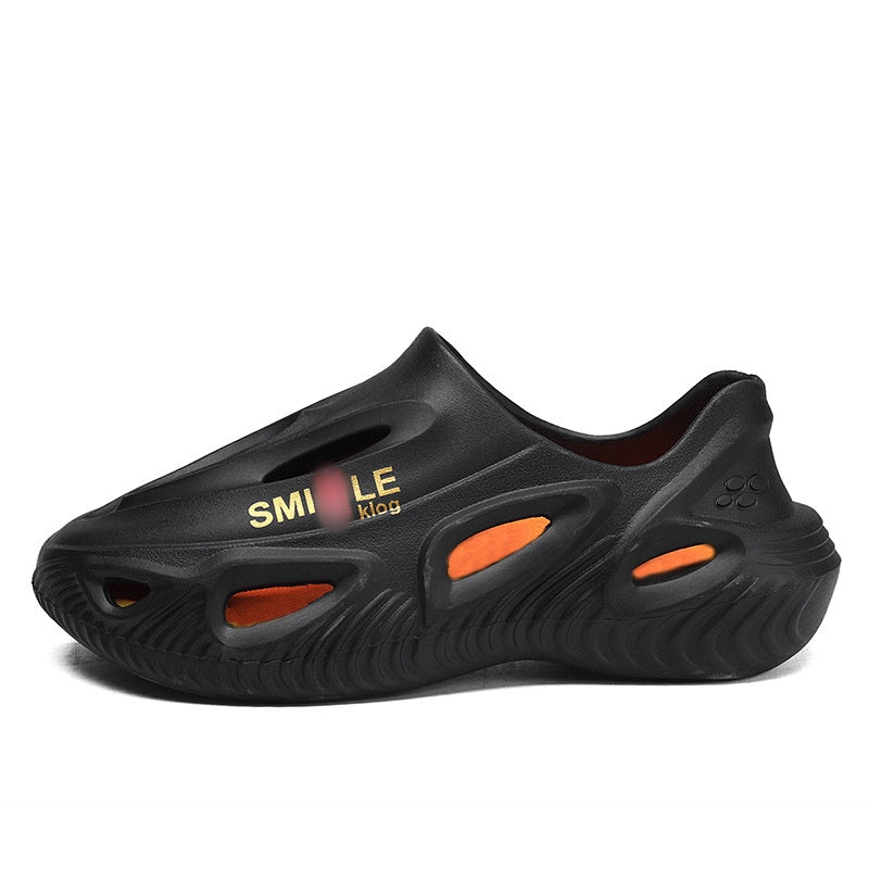 🏖️Summer Exclusive-Men's Thick Bottom Hollow Outdoor Slippers✨