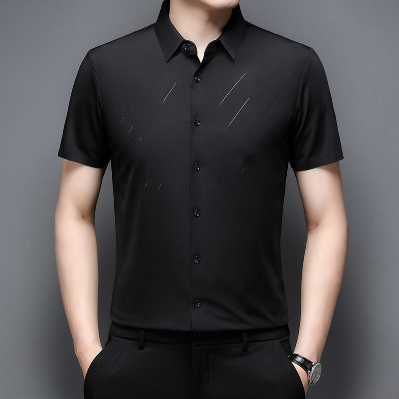 ❄️Men's Casual Business Short Sleeve Lapel Shirt
