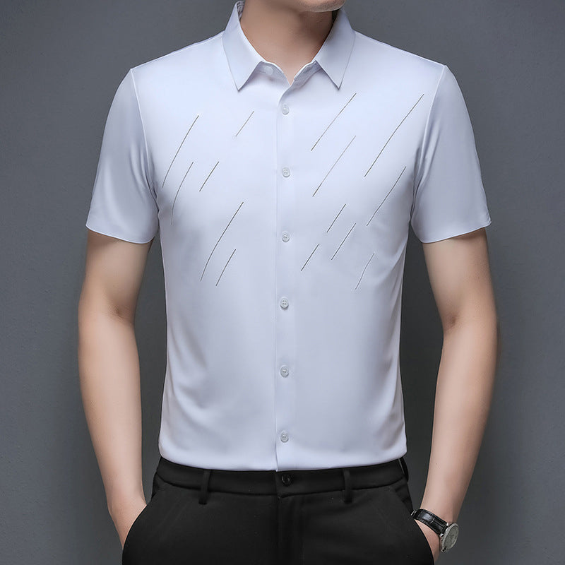 ❄️Men's Casual Business Short Sleeve Lapel Shirt