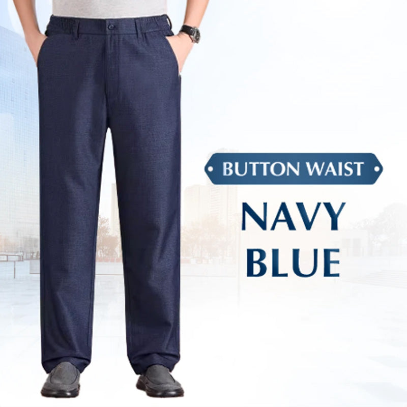 Stretch Comfort High Waist Ice-Silk Pants