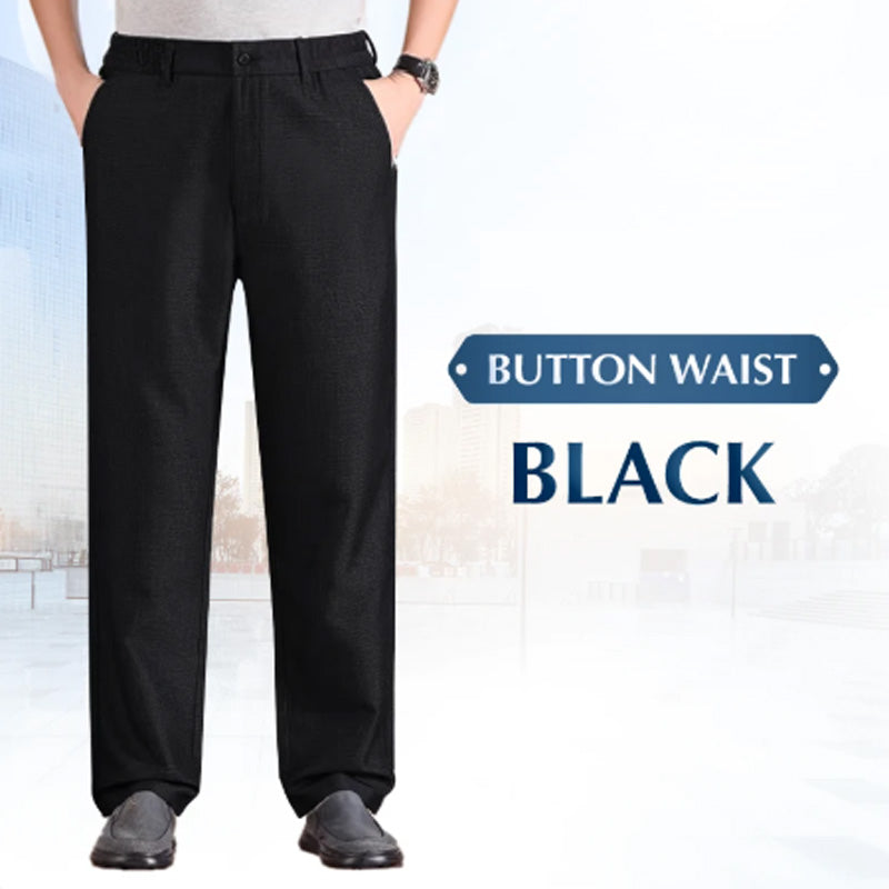 Stretch Comfort High Waist Ice-Silk Pants