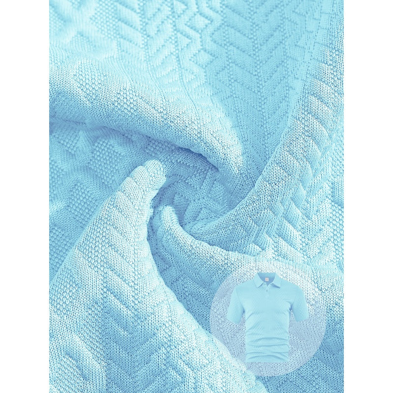 🌞Summer Sale 50% OFF🔥Men’s Diamond Pattern Turn-Down Collar Short Sleeve Top & Drawstring Shorts 2-Piece Set