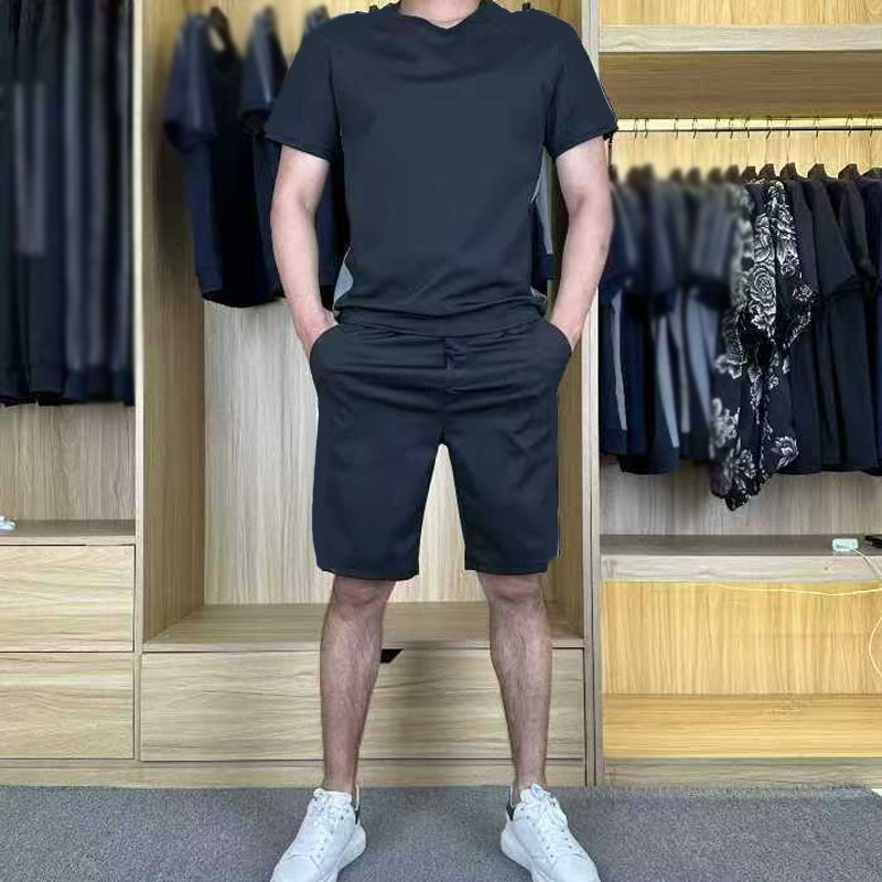 Men's Workout T-Shirt & Shorts Set
