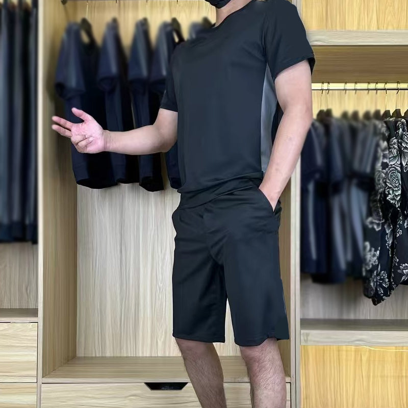 Men's Workout T-Shirt & Shorts Set