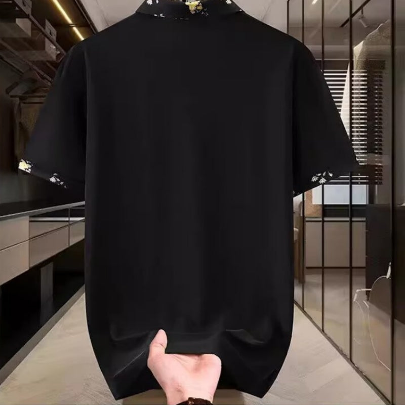 Men's Casual Printed Short-Sleeve Shirt