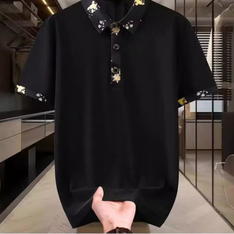 Men's Casual Printed Short-Sleeve Shirt