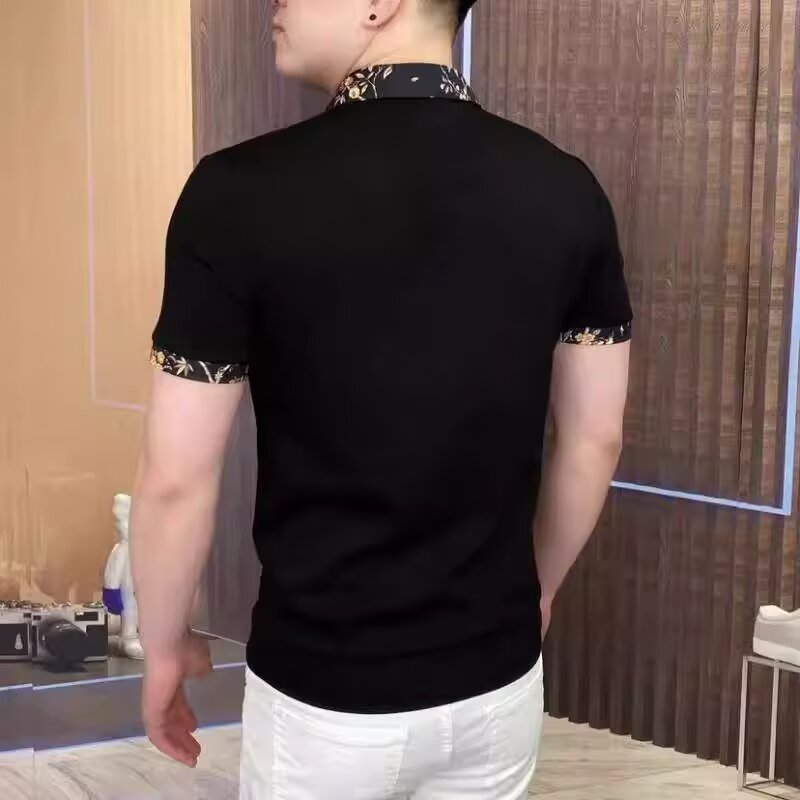 Men's Casual Printed Short-Sleeve Shirt