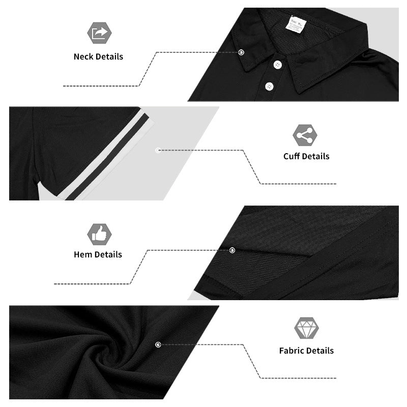 Men's Casual Lapel Short Sleeve Top & Shorts Two-Piece Set