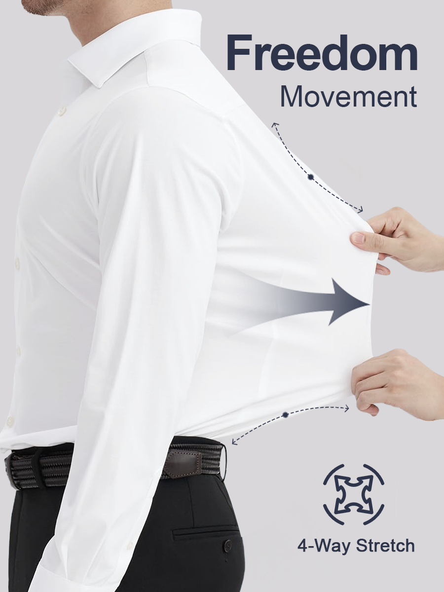 👑Fliwos Men's TriProof Stretch Iron-free Shirts