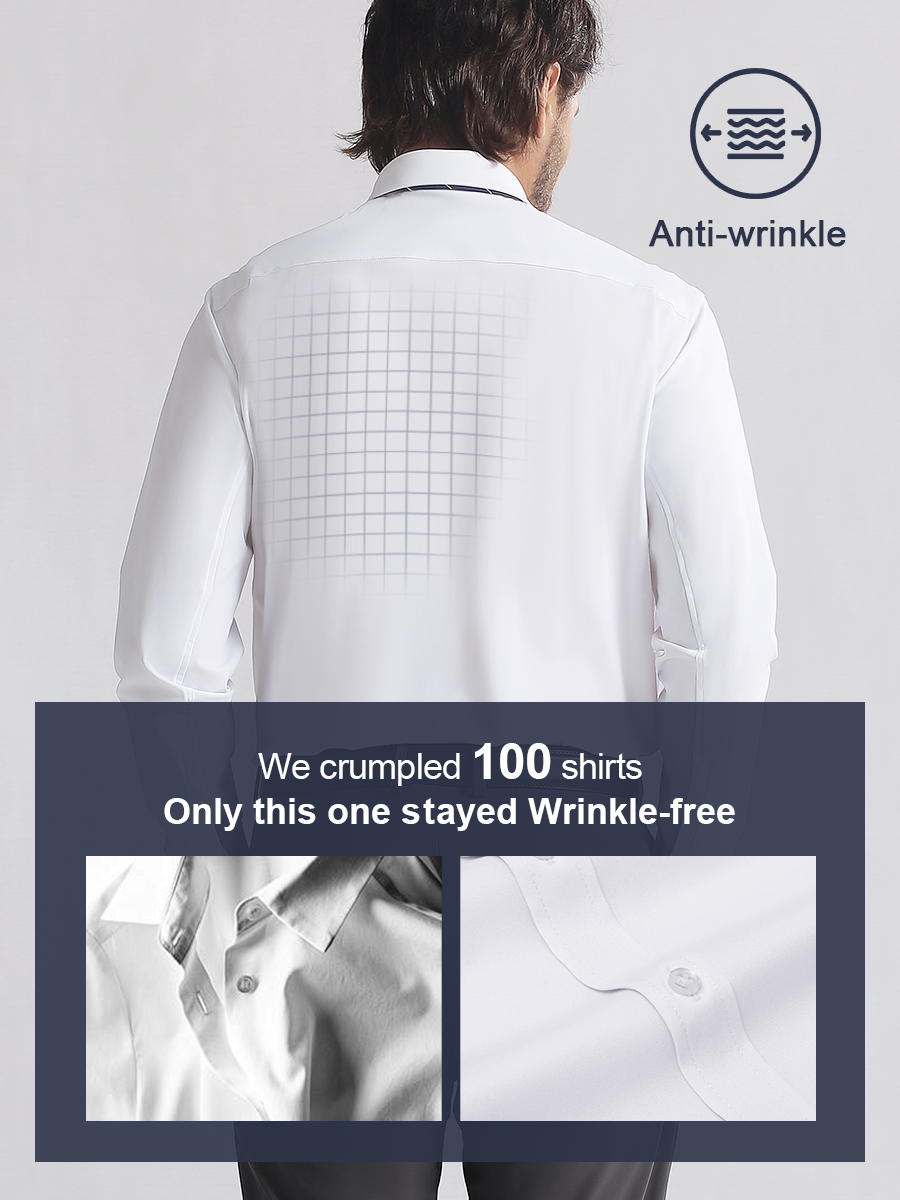👑Fliwos Men's TriProof Stretch Iron-free Shirts