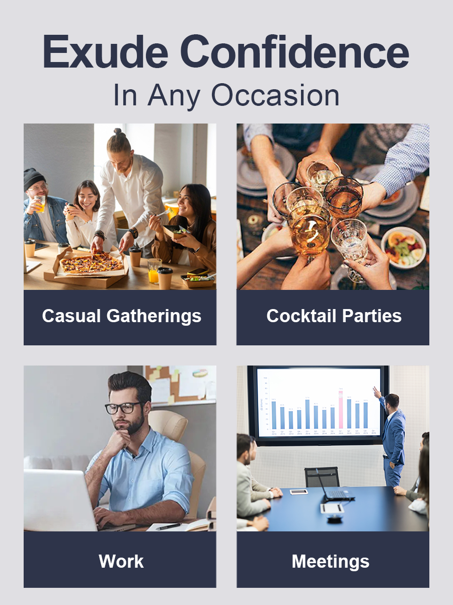 👑Fliwos Men's TriProof Stretch Iron-free Shirts