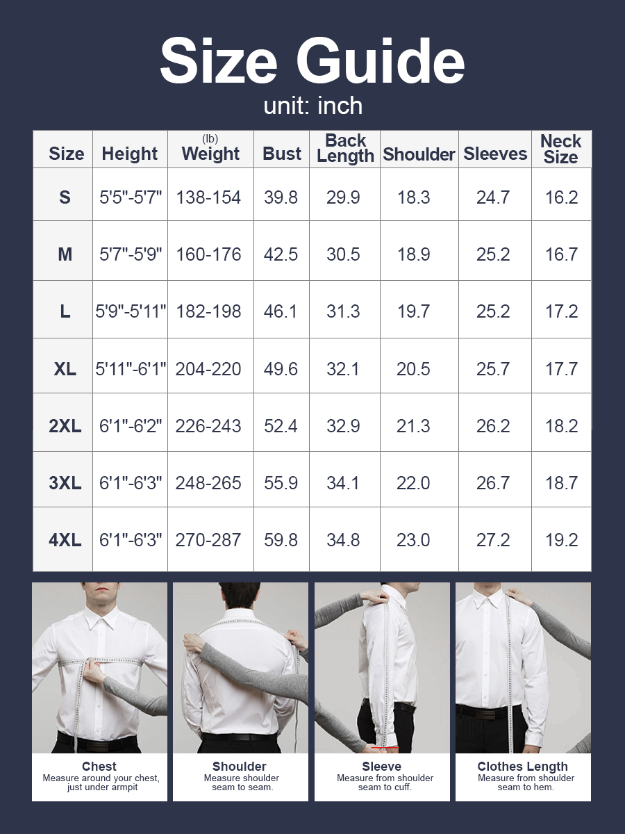 👑Fliwos Men's TriProof Stretch Iron-free Shirts