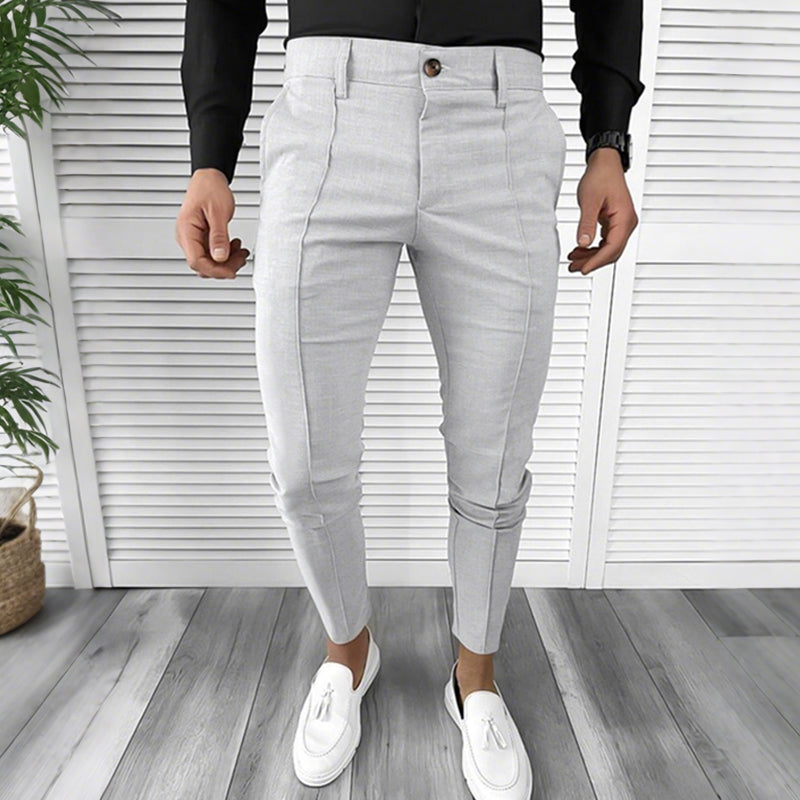 Men’s Casual Solid Color Dress Pants