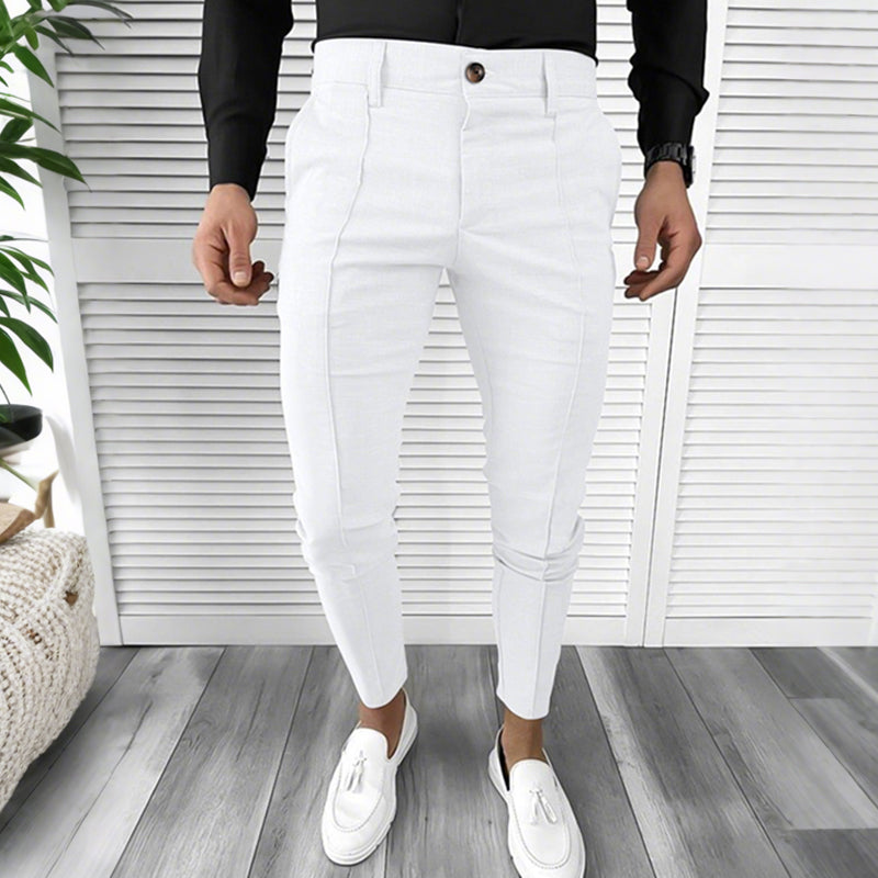 Men’s Casual Solid Color Dress Pants