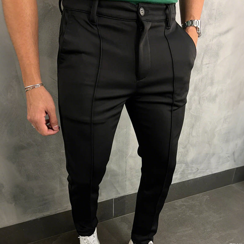 Men’s Casual Solid Color Dress Pants