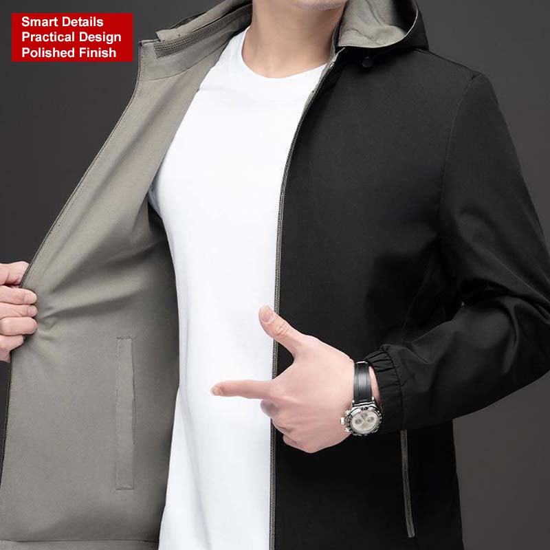 Men's Lightweight Casual Zip-Up Jacket