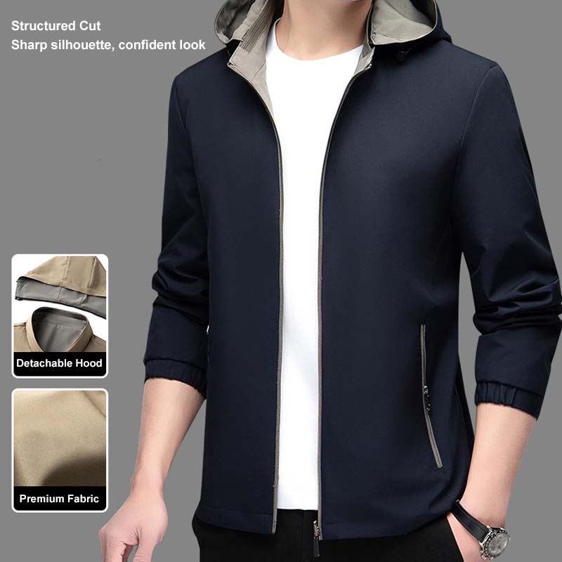 Men's Lightweight Casual Zip-Up Jacket