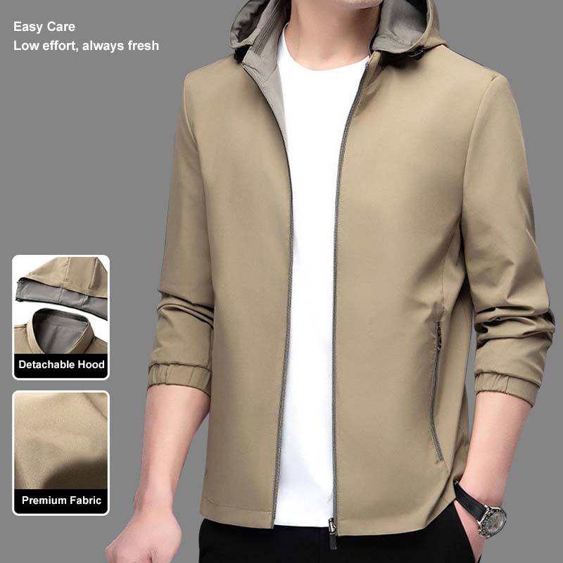 Men's Lightweight Casual Zip-Up Jacket