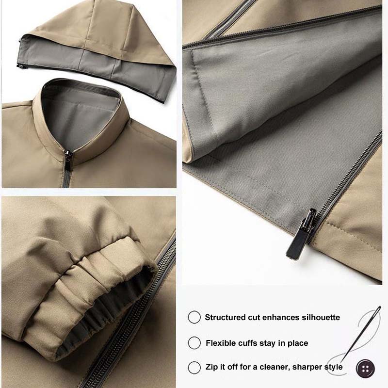 Men's Lightweight Casual Zip-Up Jacket