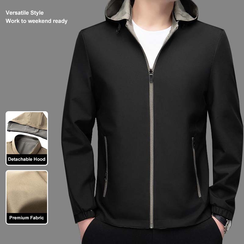 Men's Lightweight Casual Zip-Up Jacket