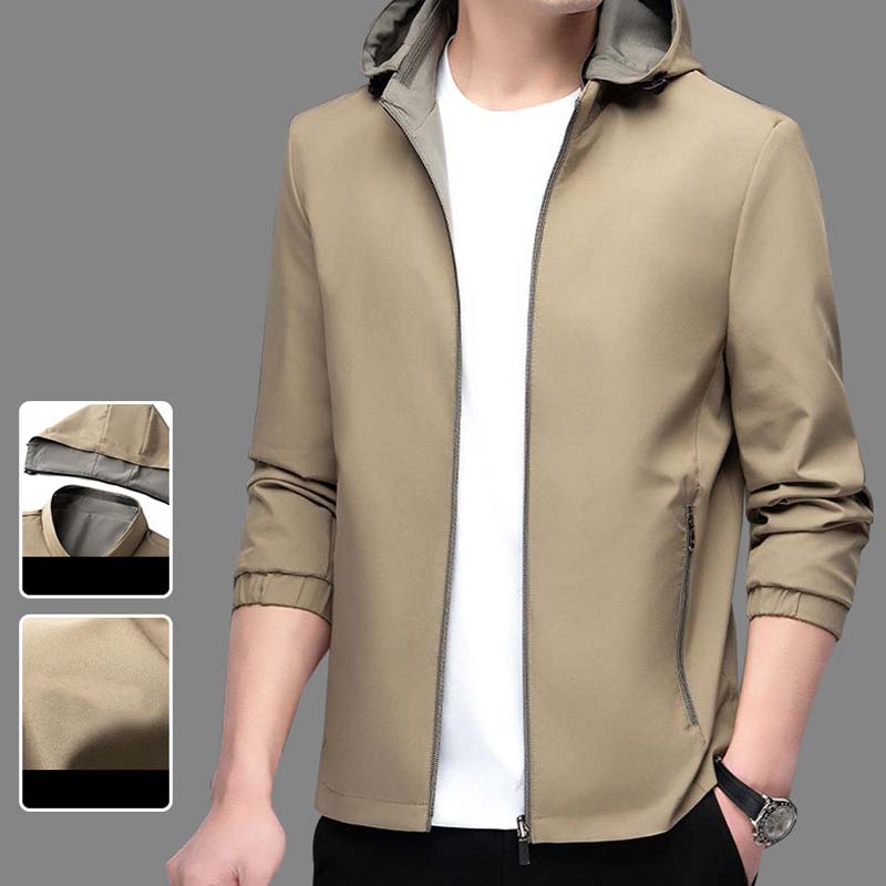 Men's Lightweight Casual Zip-Up Jacket